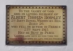 3. Pvt Horsley Plaque